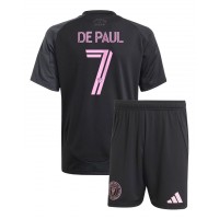 Inter Miami Rodrigo De Paul #7 Vonkajší Detský futbalový dres 2025-26 Krátky Rukáv (+ trenírky)